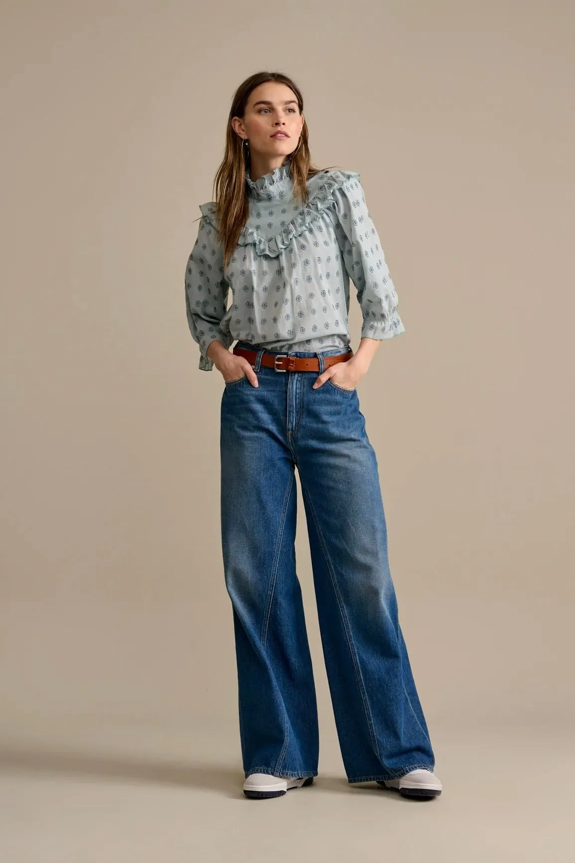 Bellerose- Priscila Jeans: Used Blue