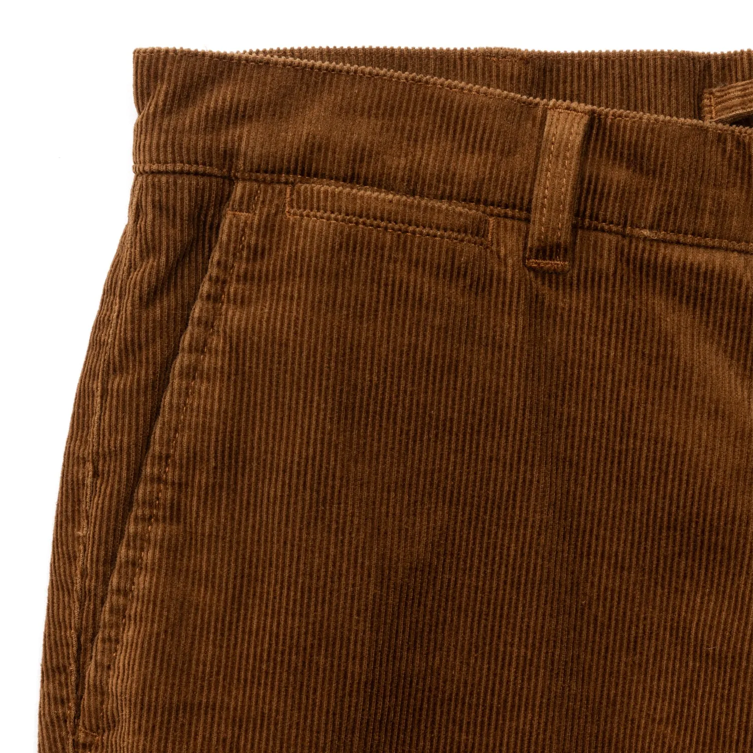 Bradbury Wide-Wale Corduroy Chino - Dark Tobacco