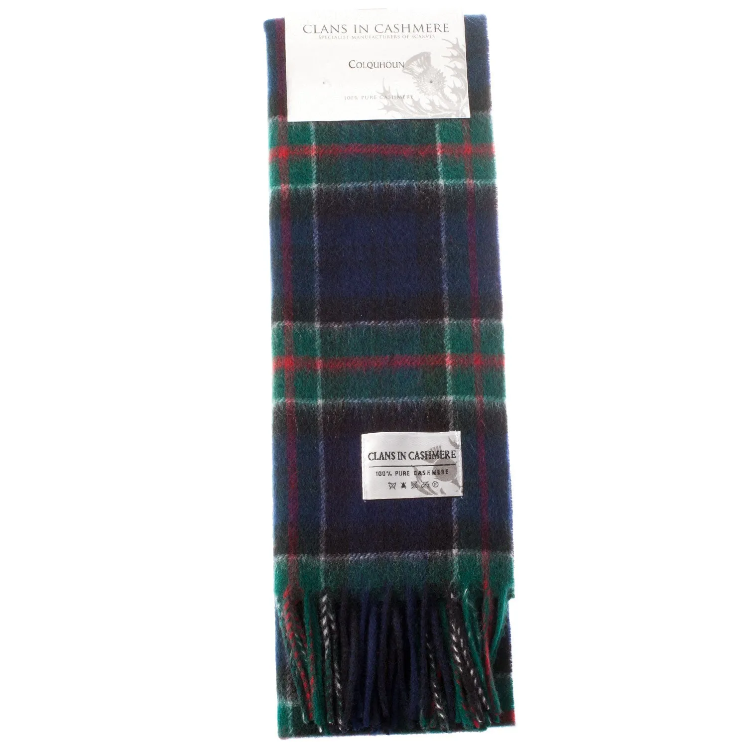 Cashmere Scottish Tartan Clan Scarf  Colquhoun