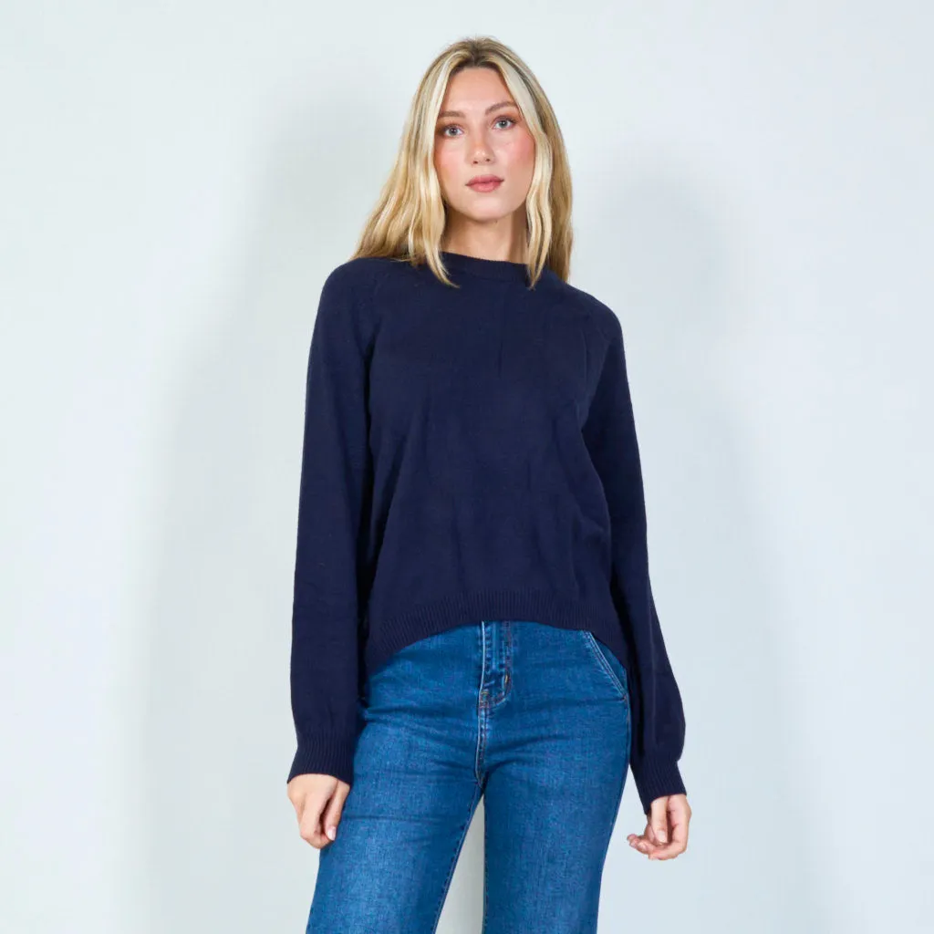 Casual high-low sweater wholesale