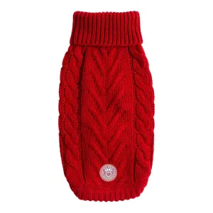 Chalet Dog Sweater - Red