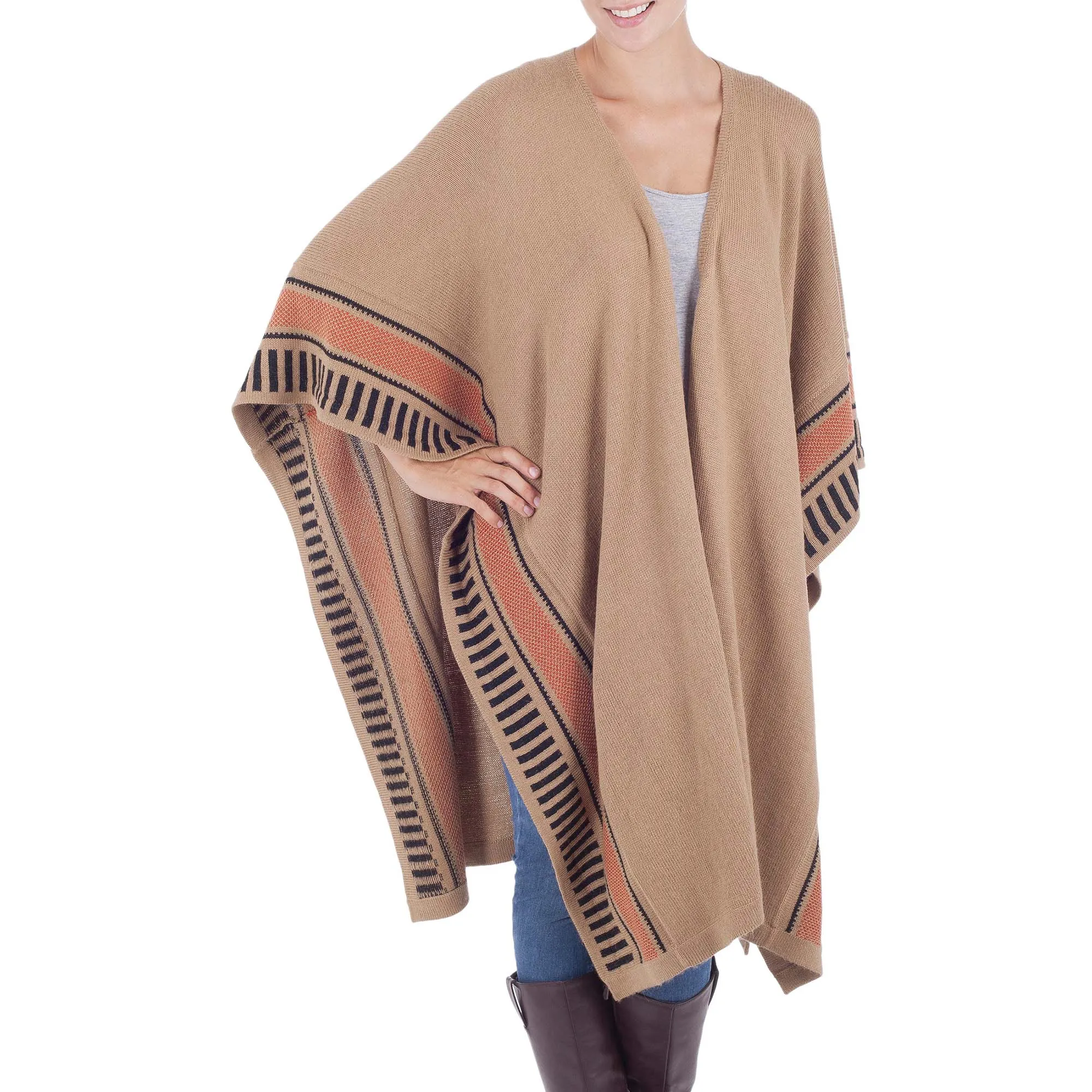 Desert Sand Ruana Cloak