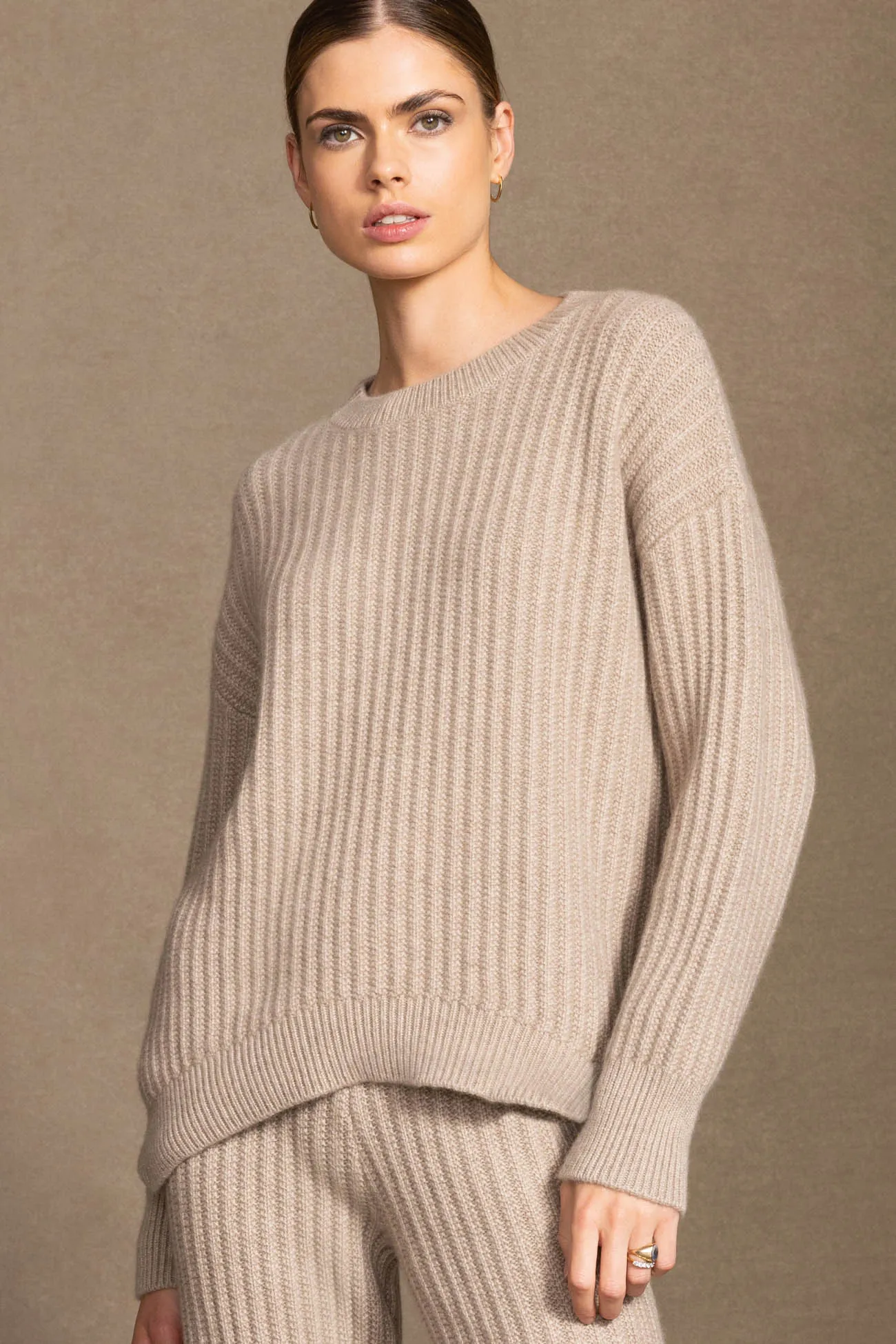 DEVYN CREWNECK CASHMERE SWEATER