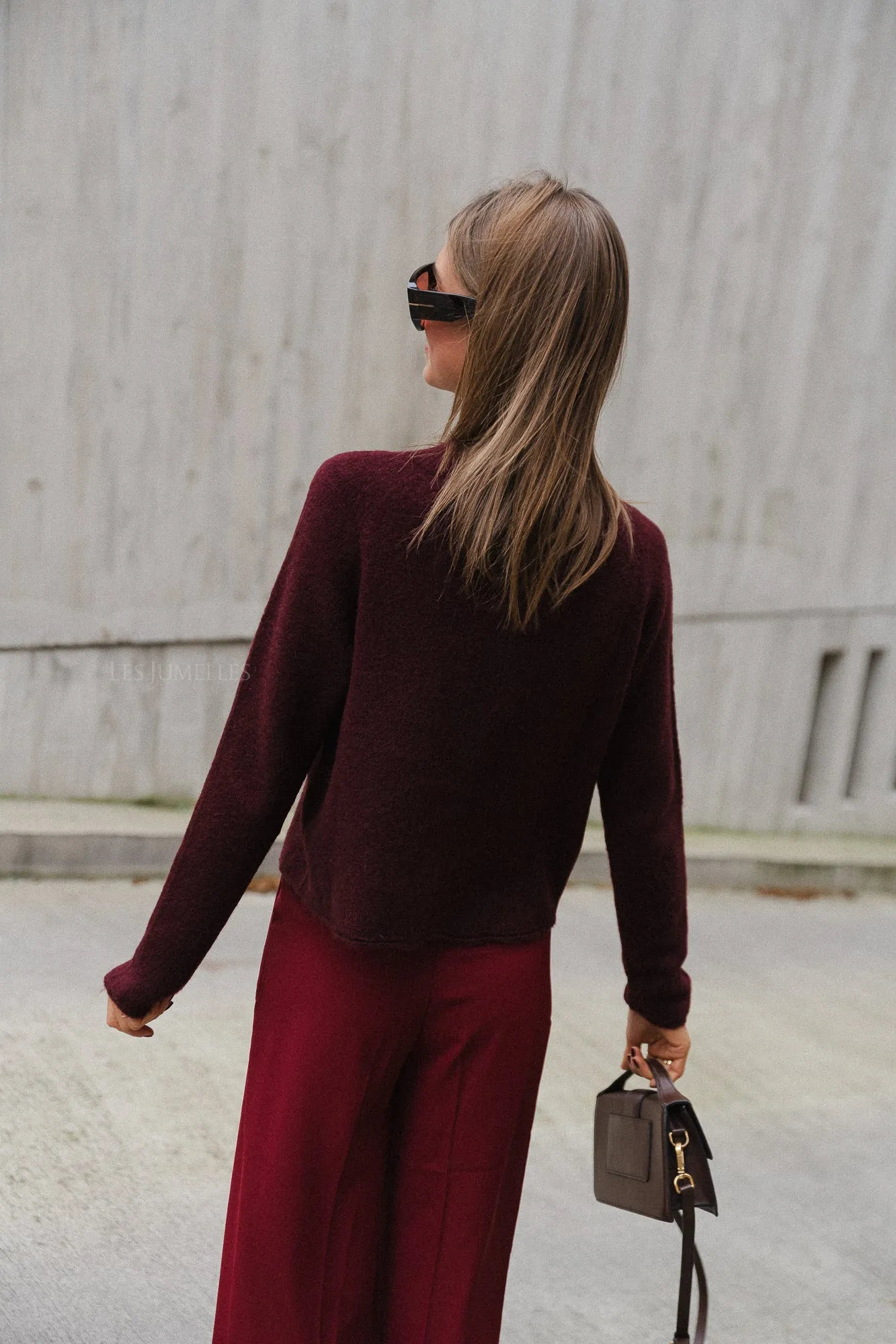 Eliza jumper burgundy