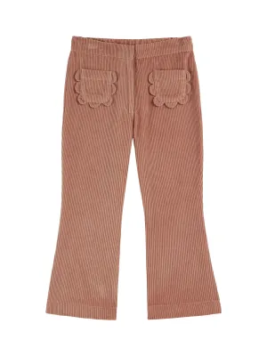 Flower Pocket Corduroy Pants