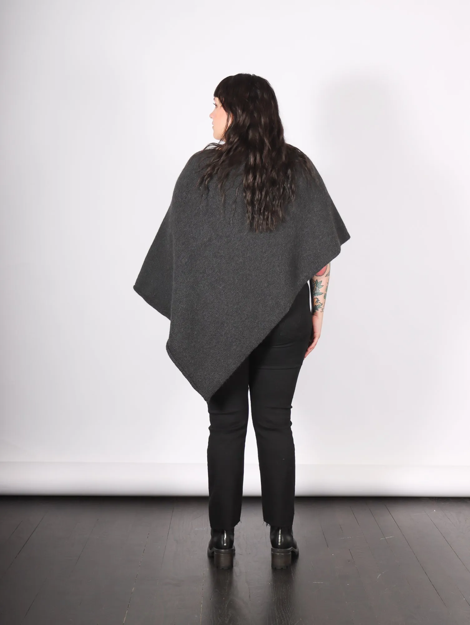 Fold Poncho in Ink by Lauren Manoogian