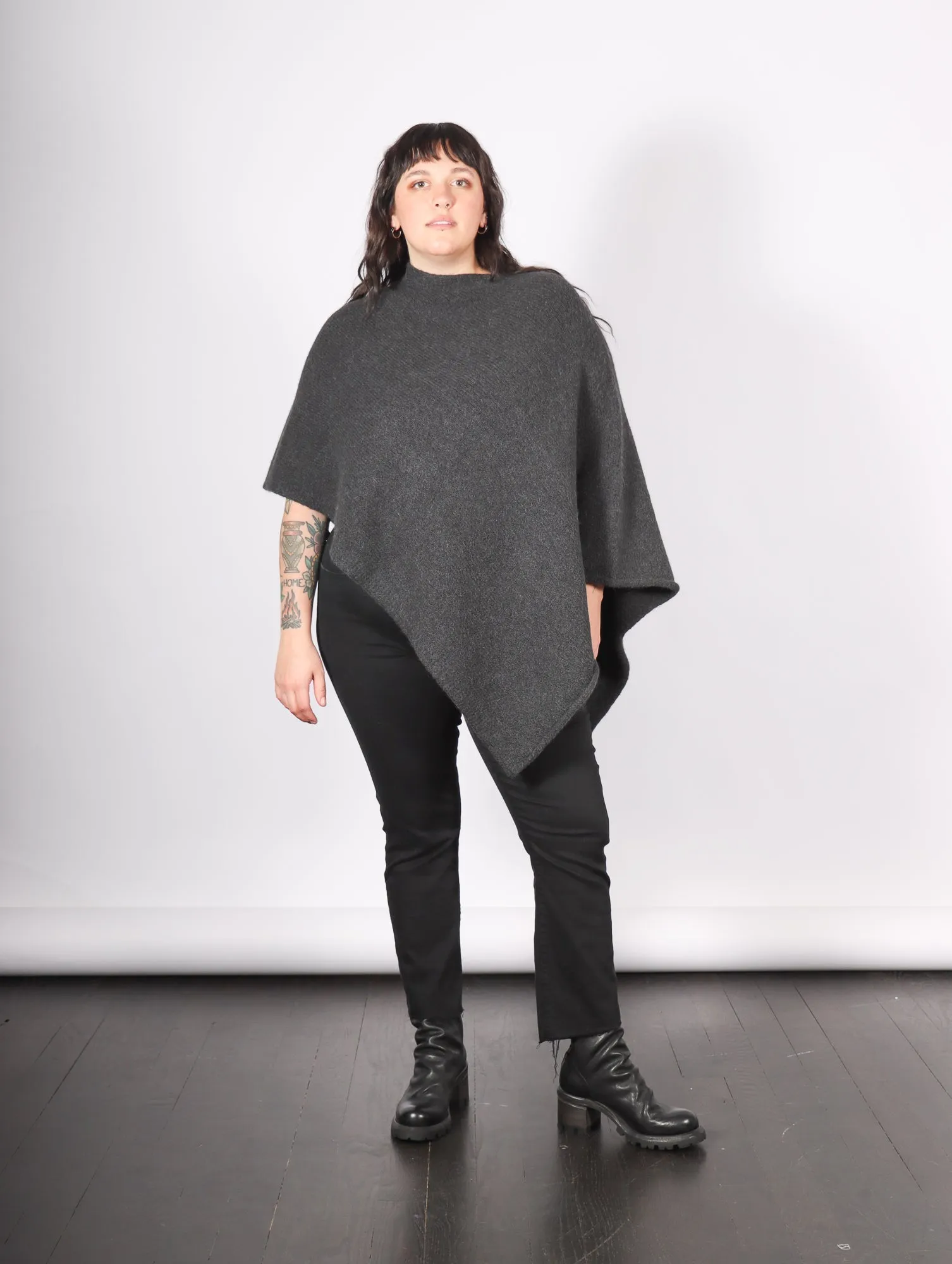 Fold Poncho in Ink by Lauren Manoogian