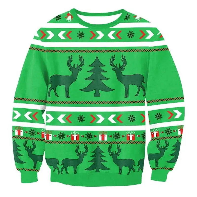 Joris - Warm knitted sweater with a fun 3D Christmas motif for men and women