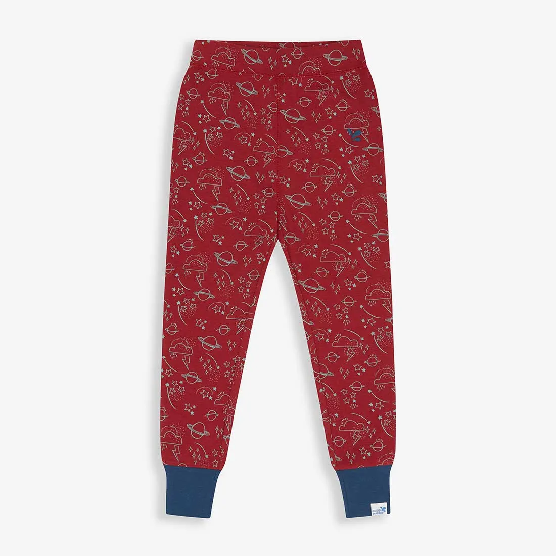 Kids Thermal Leggings Red