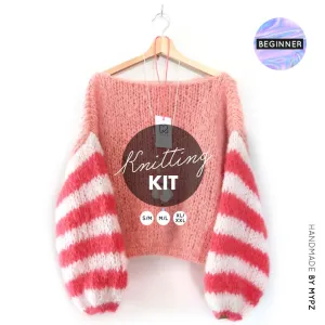 Knitting Kit – MYPZ Basic Chunky Pullover Bliss No 15 – Beginner (ENG-NL-DE)