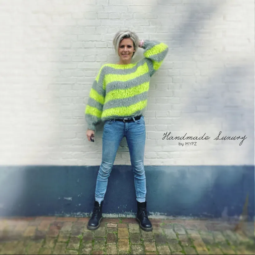 Knitting Kit – MYPZ Basic Chunky Pullover NEON – Beginner (ENG-NL-DE)