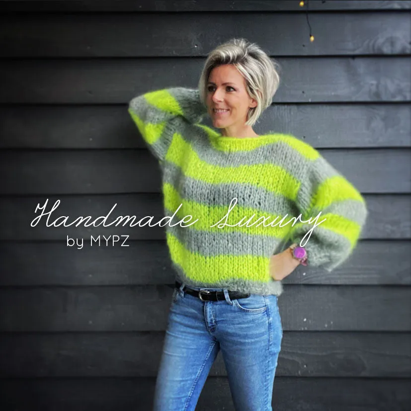 Knitting Kit – MYPZ Basic Chunky Pullover NEON – Beginner (ENG-NL-DE)