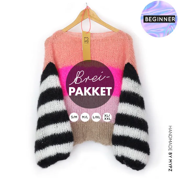 Knitting Kit – MYPZ Basic Light Mohair Pullover Emily no10 (ENG-NL-DE)