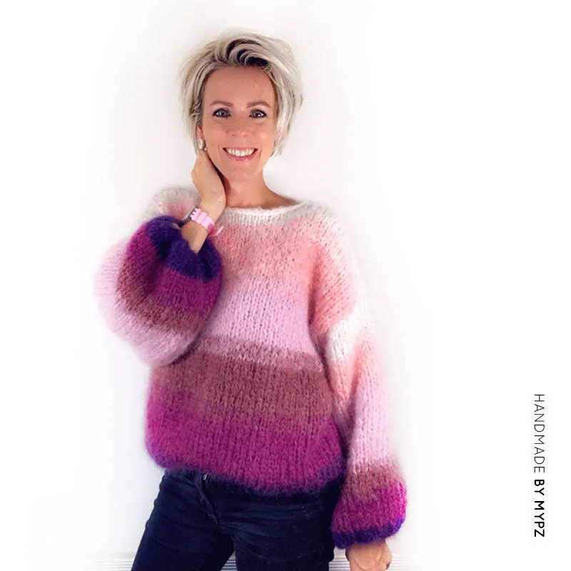 Knitting Kit – MYPZ Striped Mohair Pullover Jolie No.9 – Beginner (ENG-NL)