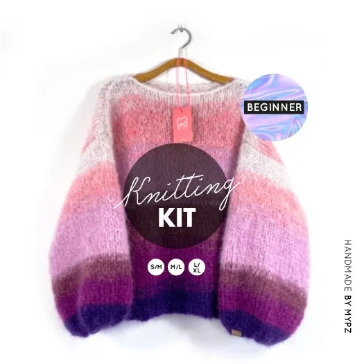 Knitting Kit – MYPZ Striped Mohair Pullover Jolie No.9 – Beginner (ENG-NL)