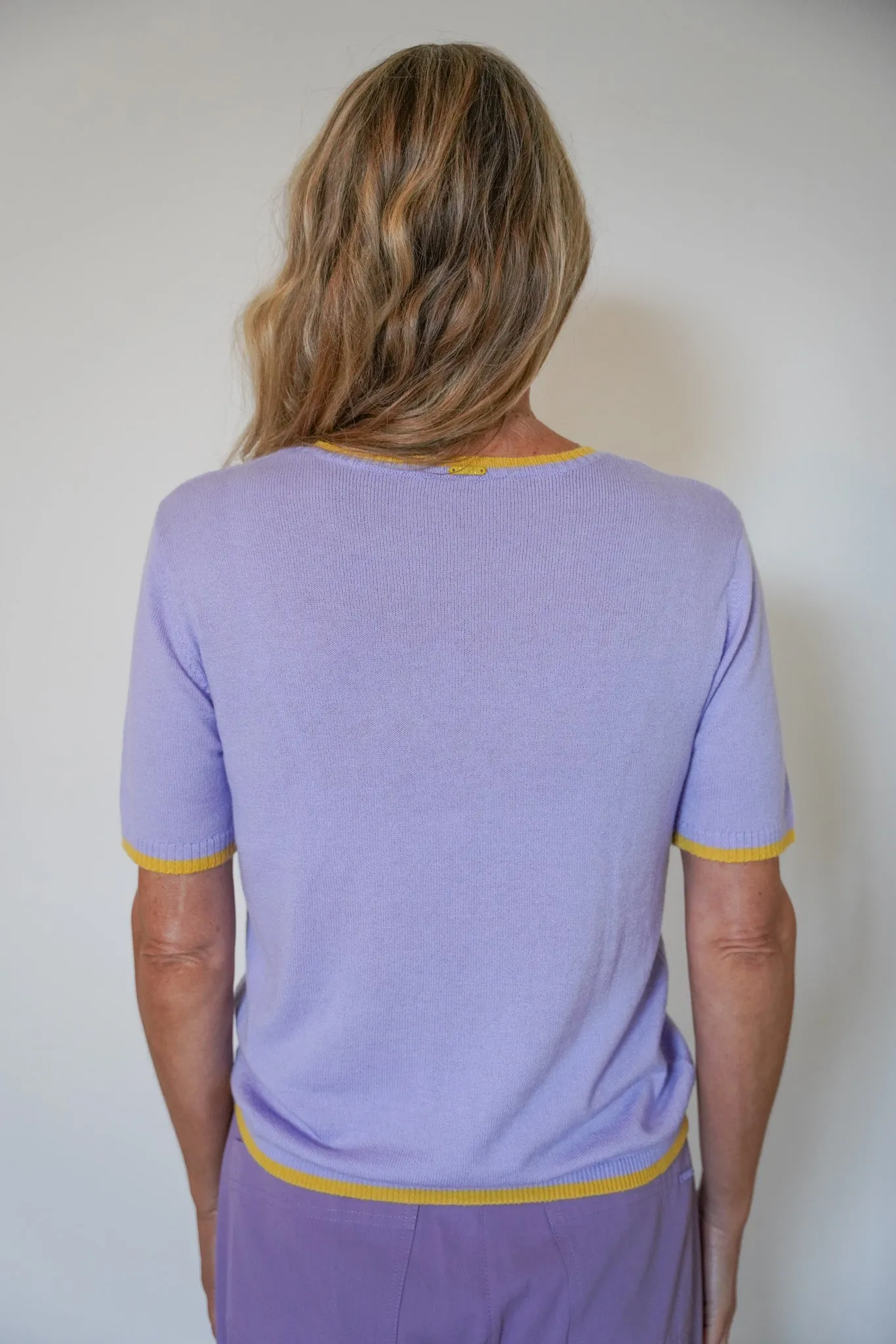 Lilac & Lemon Knitted Tee