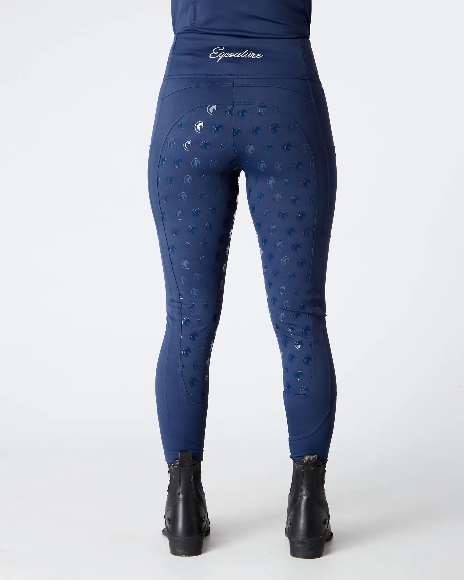 Navy Horse Riding Tights / Leggings with pockets  - MIDNIGHT NAVY