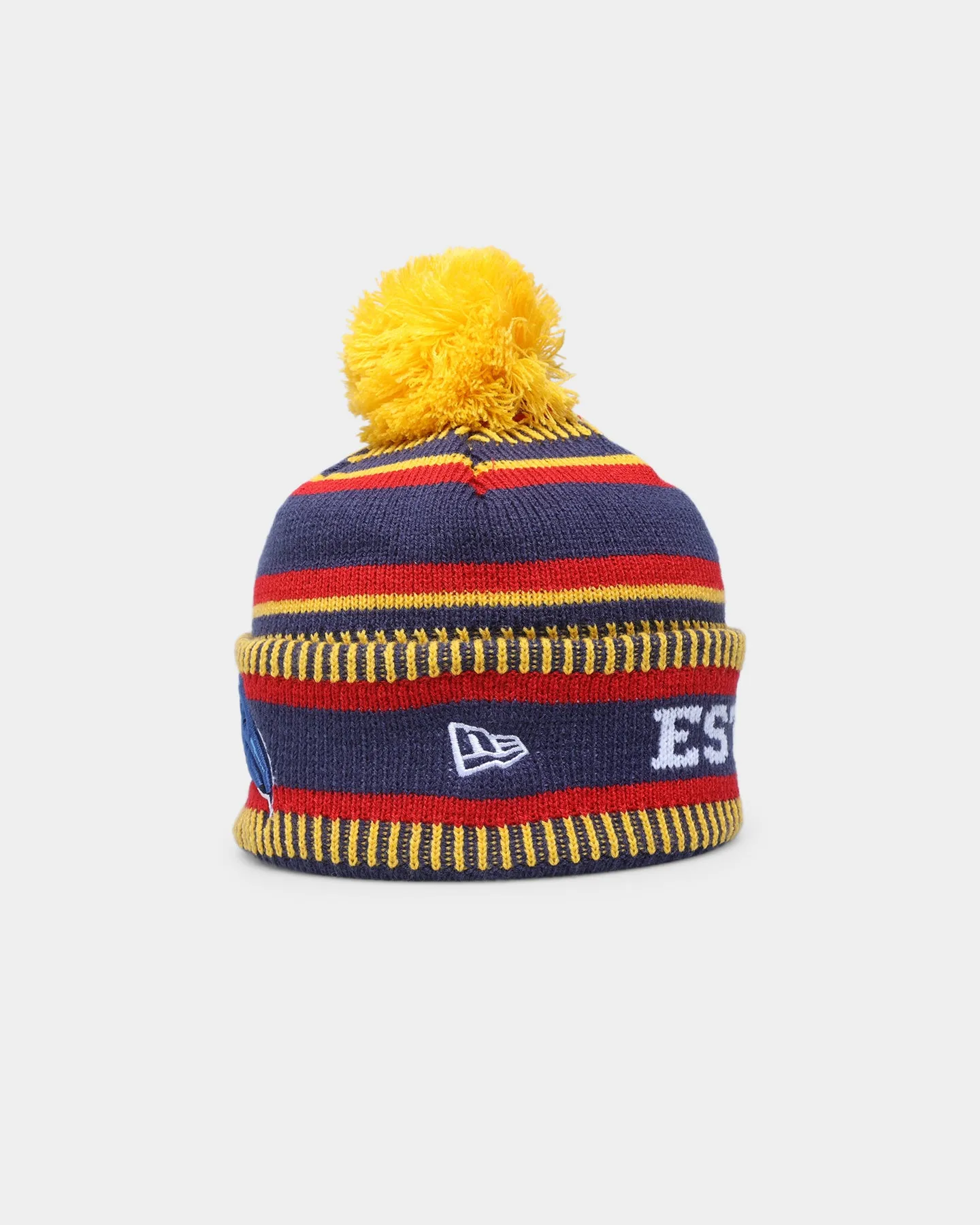 New Era Adelaide Crows AFL Opening Bounce 2022 Pom Wordmark Beanie Blue