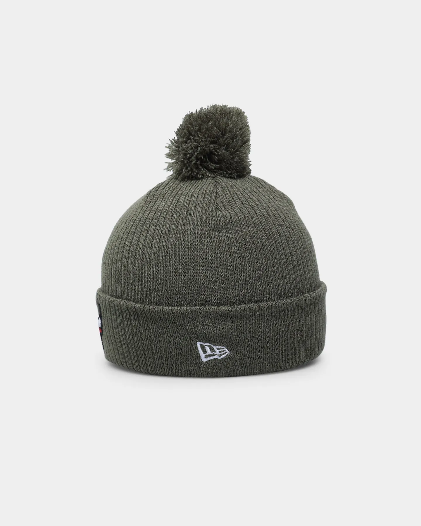 New Era Chicago Bulls Pom Knit Beanie Olive