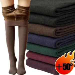 New Women Winter Thermal Leggings Warm High Waist Slim Thicken Velvet Tight Pants Pantyhose Fleece Stretchy Leggings Stockings