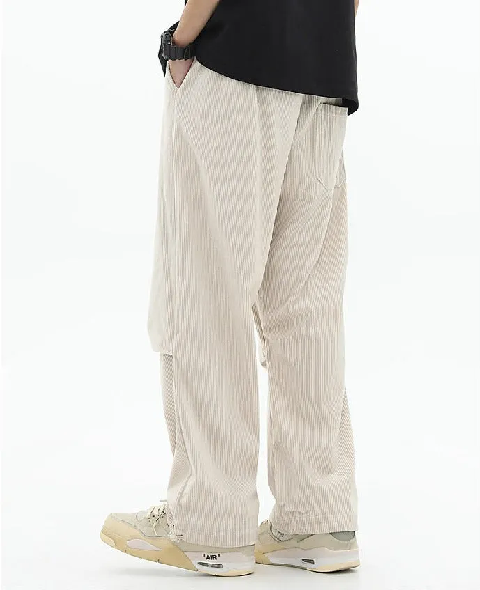 Pleated Corduroy Pants