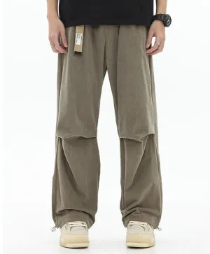 Pleated Corduroy Pants