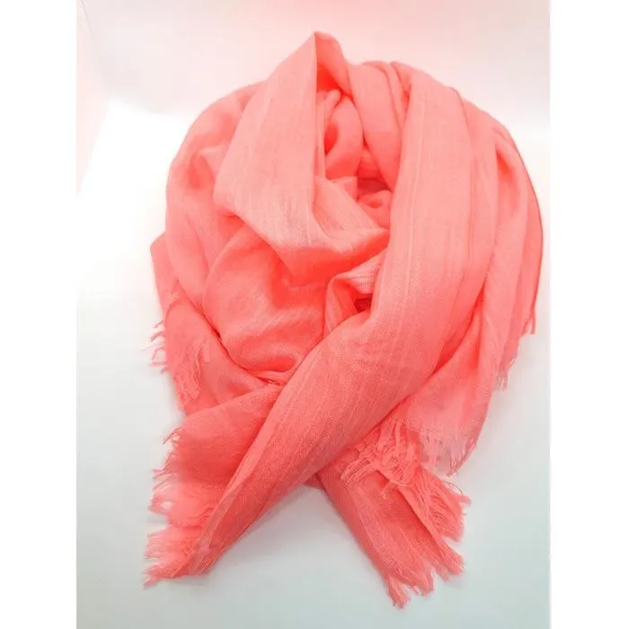 Soft Bamboo Scarf – Coral