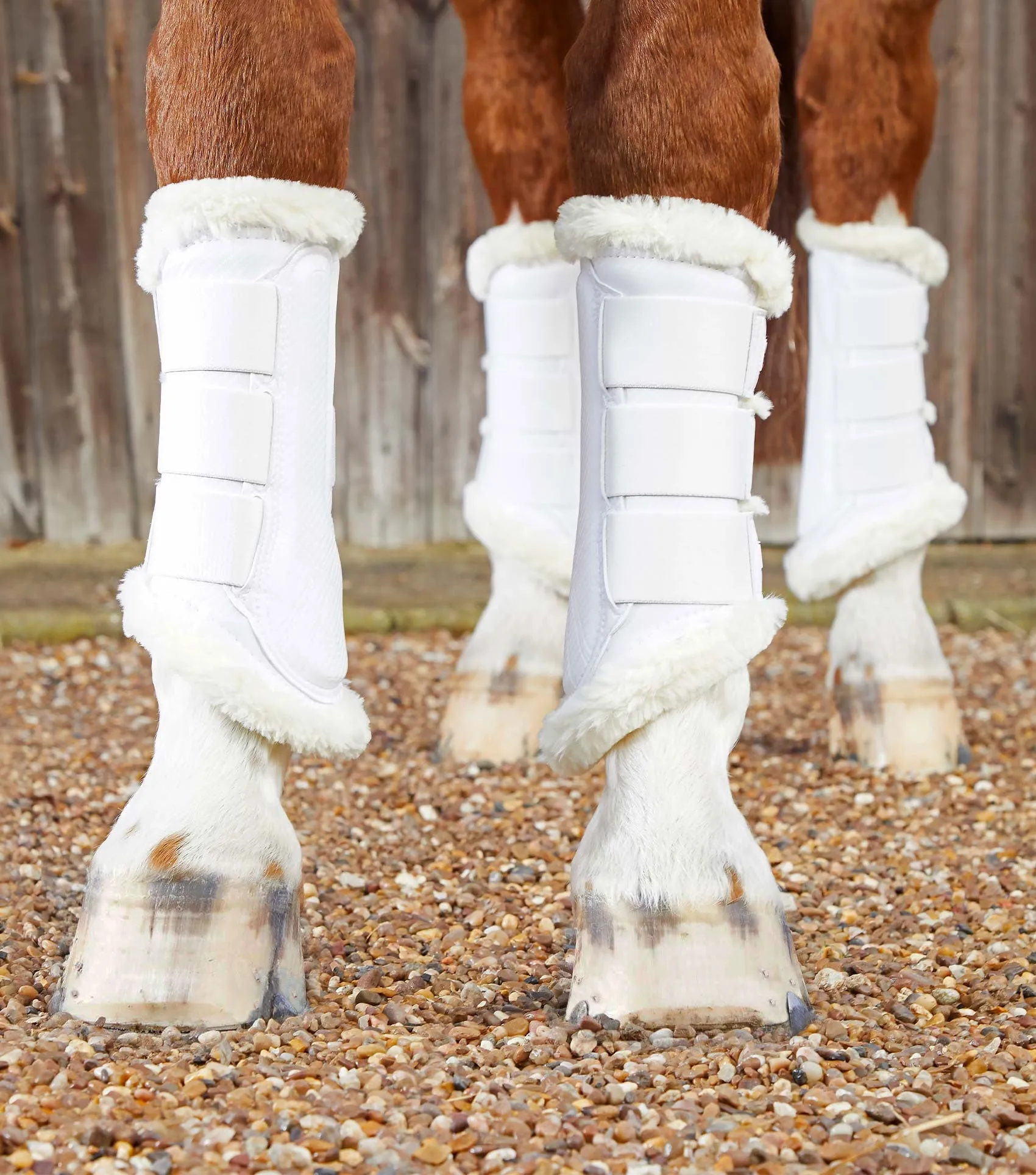 Techno Wool Brushing Boots White