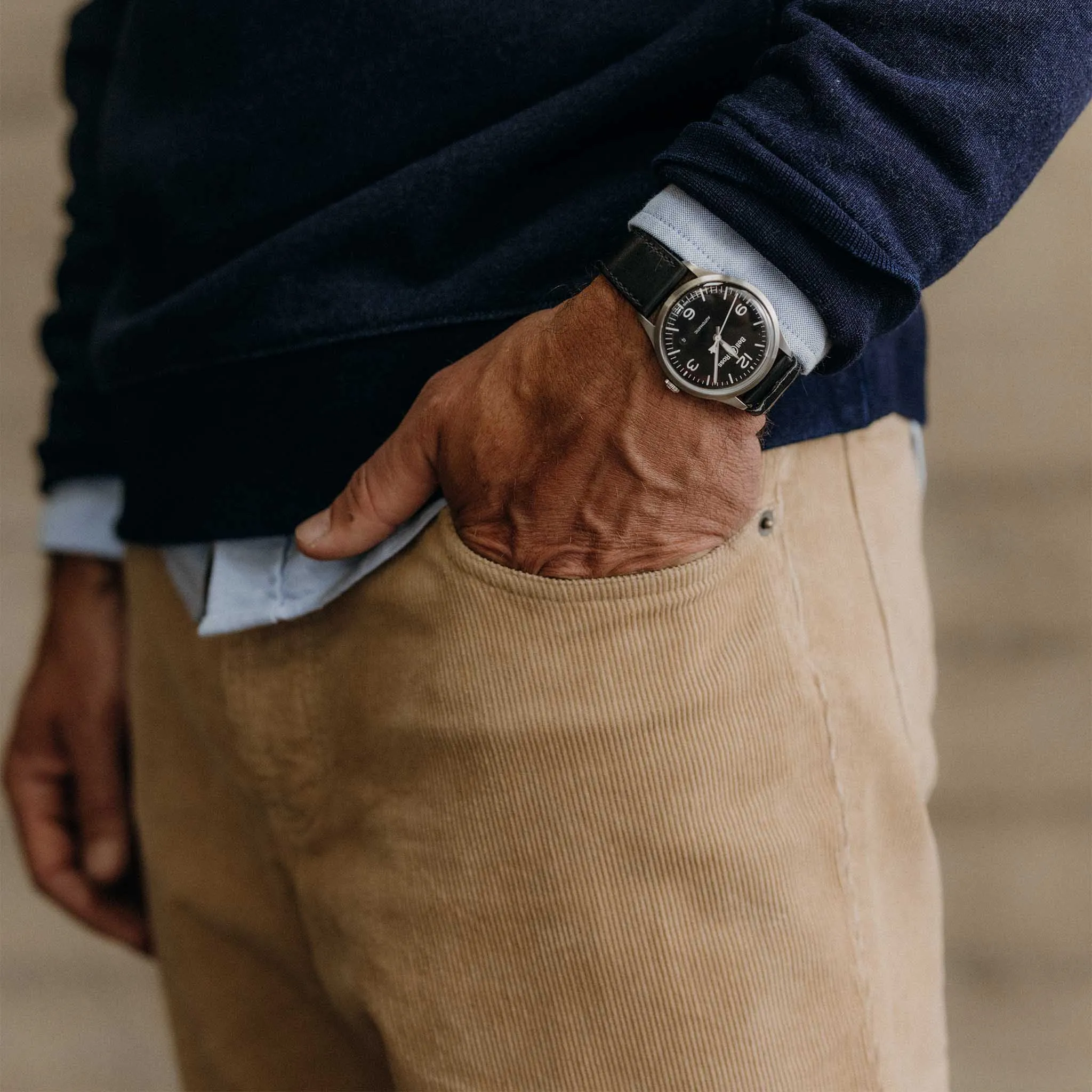 The Democratic 5-Pocket Pant in Washed Khaki Corduroy