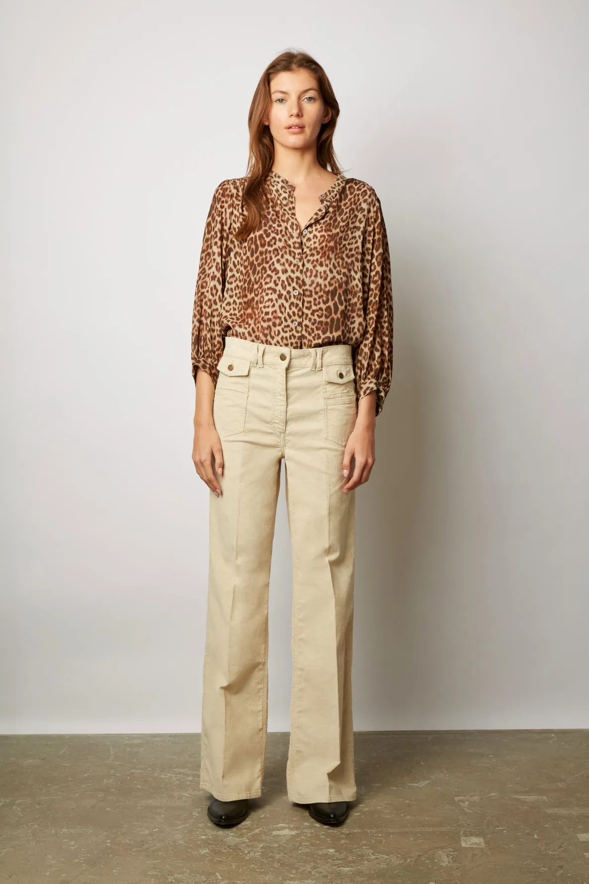 Trouser Anna Dyp15y319 Natural