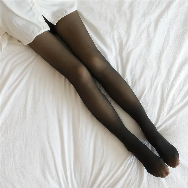 Winter Tights Leggings for Women Warm Stockings Pantyhose Thermal Pants High Waist Leggins Female Sexy Fleece Sock