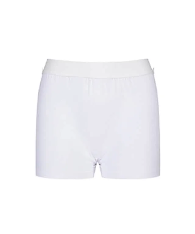 Women’s Preppy Style Knitted Flared Golf Skirt - White